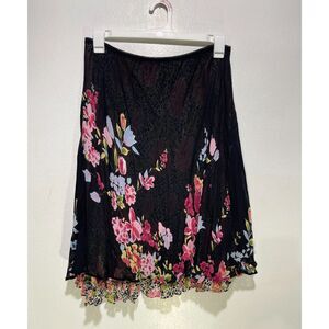 Sharon Anthony skirt VTG Y2K reversible fairy whimsy goth emo floral women 1X